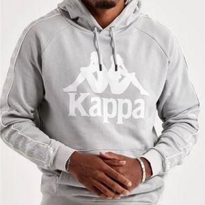 Kappa small grey / white 222 Banda Hurtado hoodie